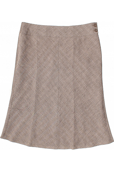 Next Dámská béžová áčková sukně ke kolenům elegantní vlněná vzorovaná Vel. 38 | Next | obrázek 2