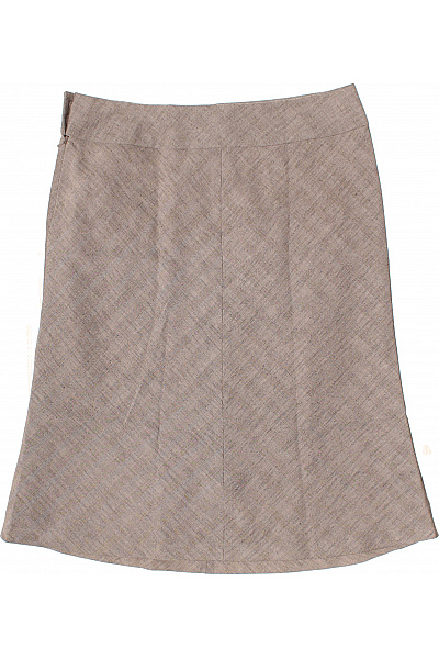 Next Dámská béžová áčková sukně ke kolenům elegantní vlněná vzorovaná Vel. 38 | Next | obrázek 3