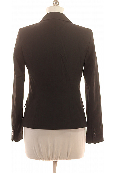 s.OLIVER Černé polyesterové vypasované sako business elegantní jednořadé Velikost 38 | s.OLIVER | obrázek 3