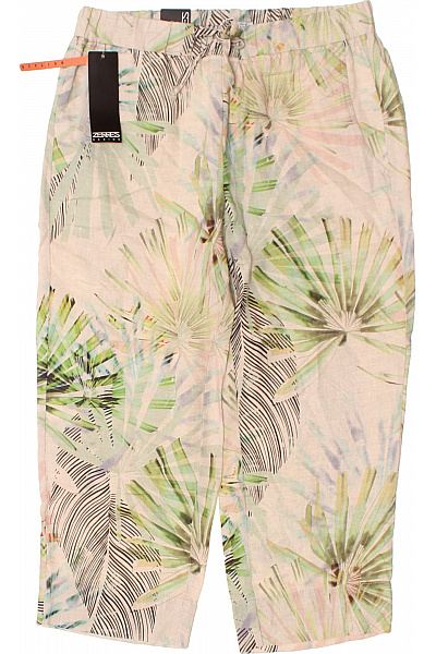 ZERRES Dámské letní volné kalhoty s potiskem zelené béžové Vel. 40 | ZERRES | obrázek 2