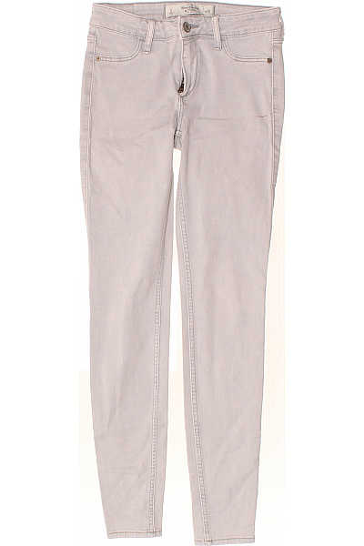 Abercrombie&Fitch Dámské Džíny Skinny šedé Strečové Vel. W25