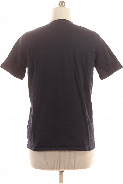 MICHAEL KORS Dámské bavlněné modré tričko s krátkým rukávem a zlatým nápisem Velikost M | MICHAEL KORS | obrázek 3