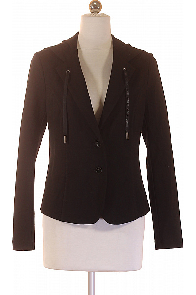 ZHRILL Černý vypasovaný blejzr ležérní s kapucí moderní na běžné nošení Vel. XS | ZHRILL | obrázek 2