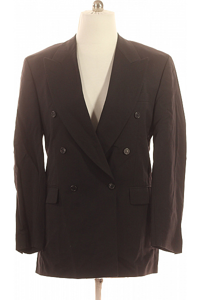 Carl Gross Dámský Vlněný Dvouřadý Blejzr černý Elegantní Business Velikost XL