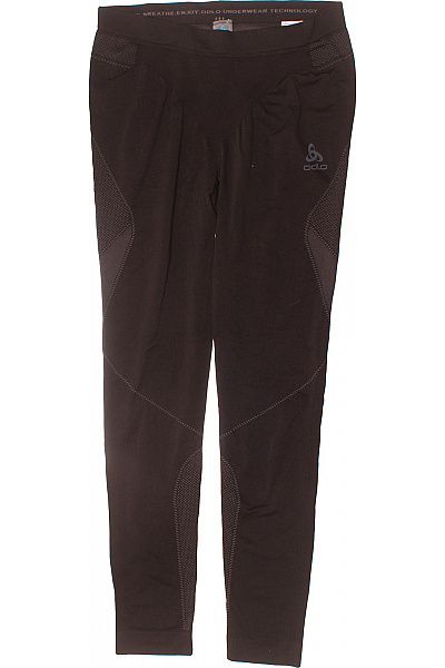 ODLO Dámské Funkční Legíny Sportovní Dlouhé Kompresní Tmavě Hnědé Velikost L