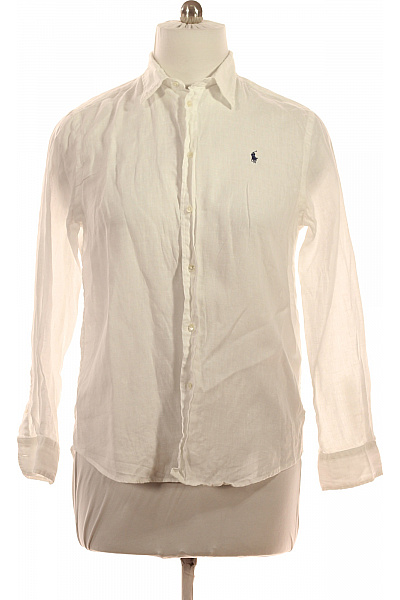 Ralph Lauren Pánská bílá košile s dlouhým rukávem ležérní s výšivkou Velikost l | Ralph Lauren | obrázek 2