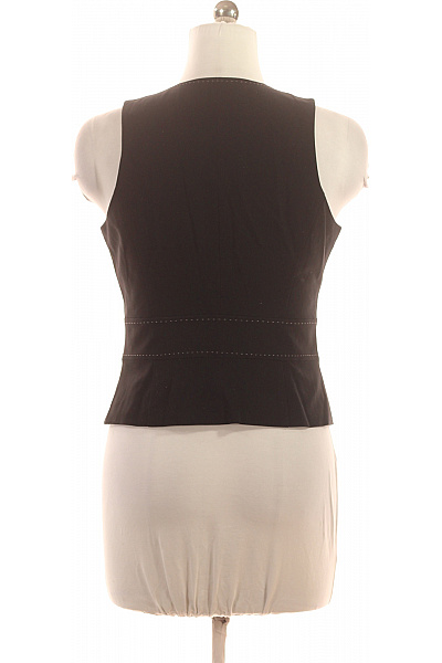 Next Dámská polyesterová krátká vesta elegantní černá s knoflíky Vel. 40 | Next | obrázek 3