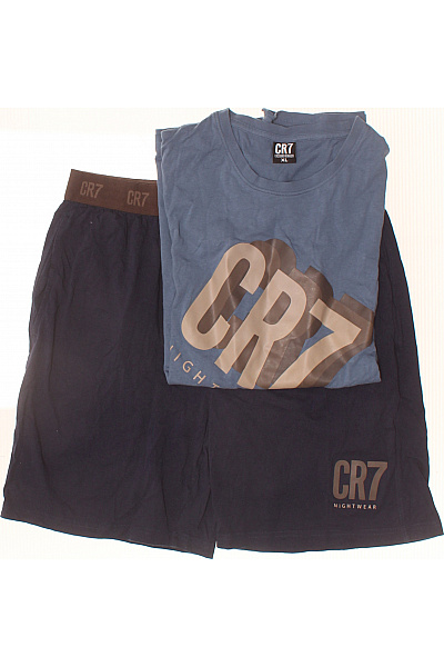 Pánské Pyžamo Modré Tričko A Kraťasy