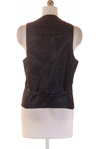 HARRY BROWN Vlněná společenská vesta elegantní černá bez rukávů Vel. 36 | HARRY BROWN | obrázek 3