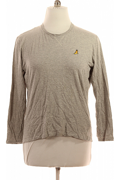 BRAVE SOUL Pánské Tričko Šedé Dlouhý Rukáv Jednobarevné Basic S Výšivkou Velikost XL | BRAVE SOUL | obrázek 2