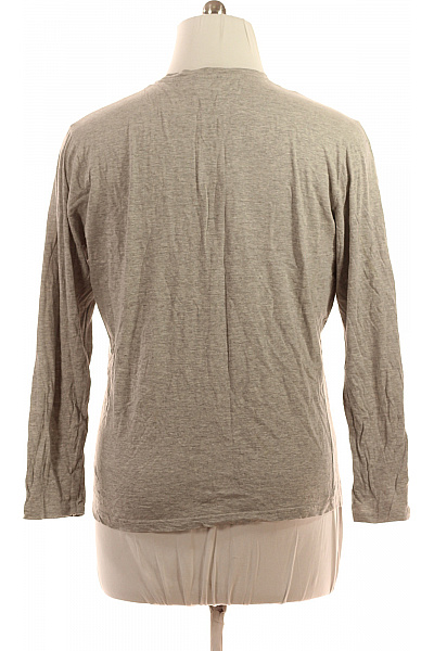 BRAVE SOUL Pánské Tričko Šedé Dlouhý Rukáv Jednobarevné Basic S Výšivkou Velikost XL | BRAVE SOUL | obrázek 3