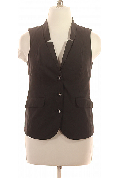 BONITA Dámská černá Elegantní Krátká Vesta Se Zapínáním Vel. 44