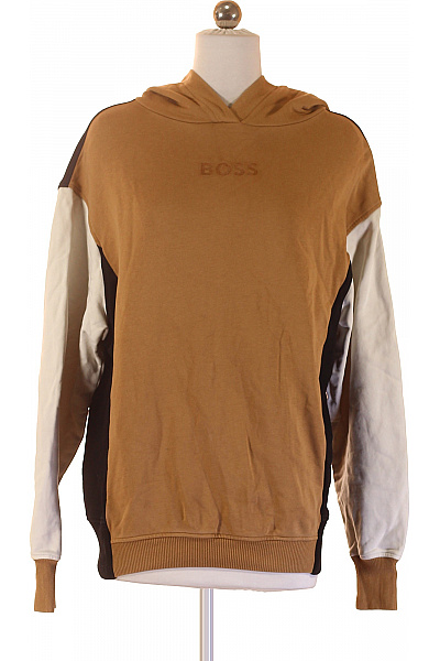 Hugo Boss Bavlněná hnědá dámská streetwear mikina s kapucí přes hlavu Vel. XS | Hugo Boss | obrázek 2