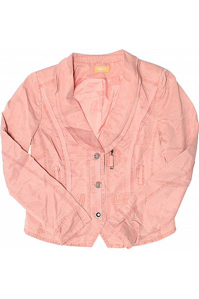Biba Růžový dámský blejzr vypasovaný ležérní na běžné nošení struktura Vel. 40 | Biba | obrázek 2