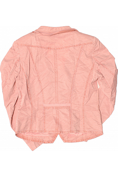 Biba Růžový dámský blejzr vypasovaný ležérní na běžné nošení struktura Vel. 40 | Biba | obrázek 3