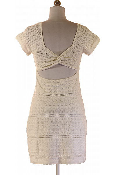 Hollister Dámské bílé krajkové letní šaty Velikost m | Hollister | obrázek 3