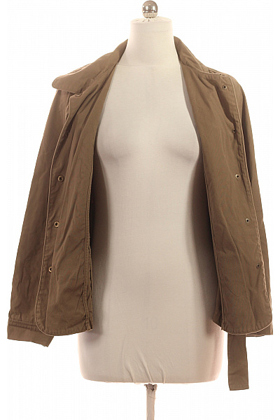 DESIGNERS Dámská khaki vojenská bunda s páskem kapsy army styl Velikost 40 | DESIGNERS | obrázek 4