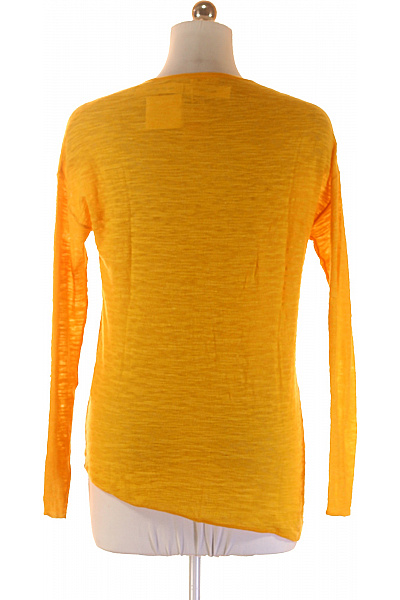 American Vintage Dámský polyesterový žlutý tenký pulovr s výstřihem do V Vel. m | American Vintage | obrázek 2