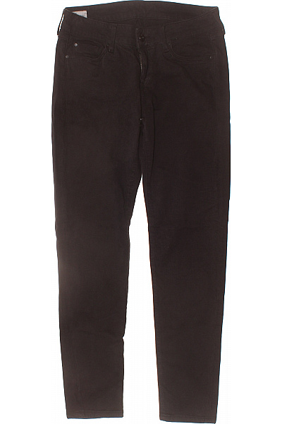 Dámské černé Skinny Džíny Strečové úzké Kapsy Vel. XS