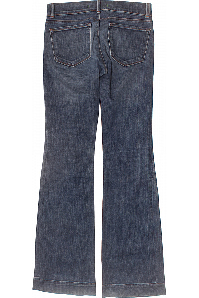 J BRAND Dámské bavlněné modré džíny zvonové seprané ohrnuté Velikost S | J BRAND | obrázek 2