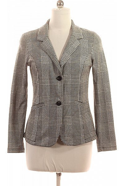 Street One Dámský vypasovaný blejzr černobílý kostkované elegantní business Vel. 38 | Street One | obrázek 2