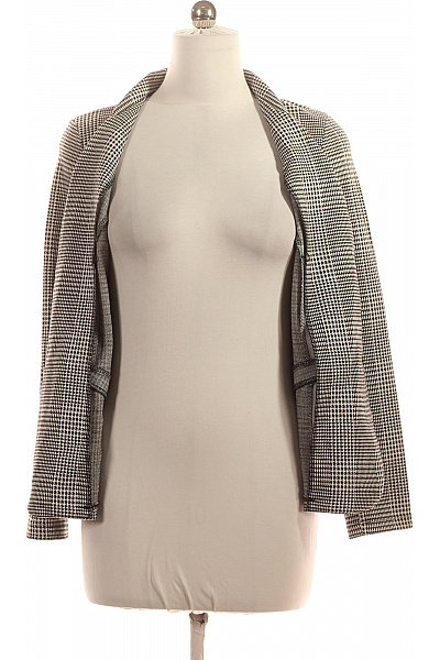 Street One Dámský vypasovaný blejzr černobílý kostkované elegantní business Vel. 38 | Street One | obrázek 4