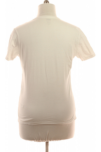 DIESEL Dámské tričko s krátkým rukávem jednobarevné basic bílé Vel. l | DIESEL | obrázek 2