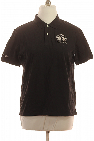 La Martina Polo tričko černé s krátkým rukávem a výšivkou Velikost xxl | La Martina | obrázek 2