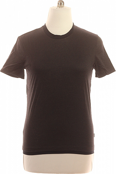 Hugo Boss Pánské Bavlněné Tričko Basic Tmavě šedé S Krátkým Rukávem A Kulatým Výstřihem Vel. L