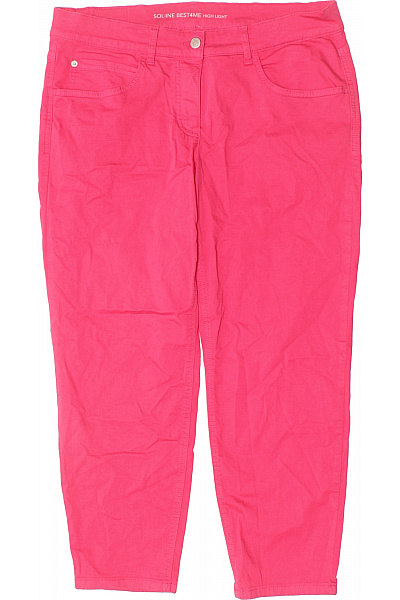 GERRY WEBER Dámské rovné kalhoty HIGH LIGHT pohodlné s kapsami růžové Vel. L | GERRY WEBER | obrázek 2