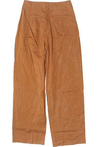 s.OLIVER Dámské hnědé široké volné kalhoty s vysokým pasem Velikost 38 | s.OLIVER | obrázek 3