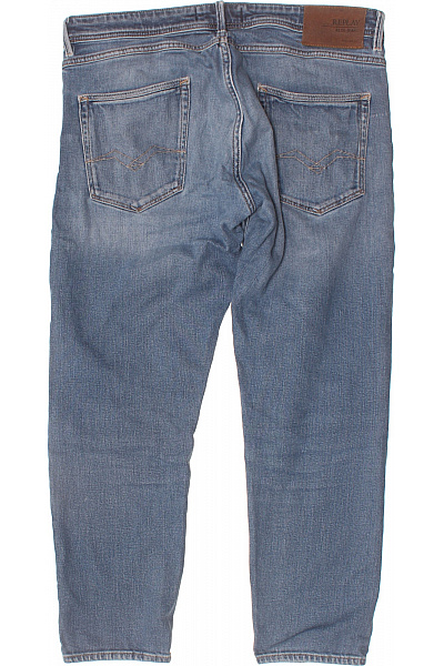 REPLAY Modré WILLBI Regular Slim Fit Džíny S Kapsami Pružné Seprané Vel. 34 | REPLAY | obrázek 2