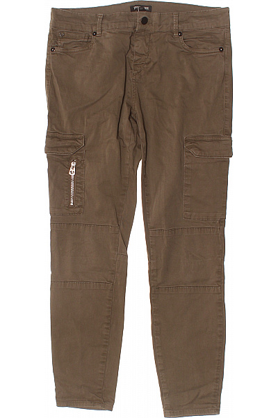 True Religion Dámské Bavlněné Cargo Kalhoty Khaki Ležérní S Kapsami Vel. 32