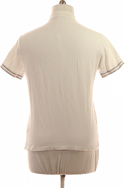 ben sherman Bílé Polo Tričko Krátký Rukáv Jednobarevné S Nápisem Vel. l | ben sherman | obrázek 3