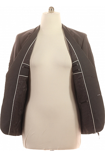 Digel Vlněné společenské sako tmavě šedé jednořadé elegantní business Velikost 50 | Digel | obrázek 3