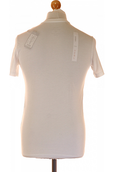 ARMANI Pánské Bavlněné Tričko Bílé V-výstřih S Potiskem Krátký Rukáv Streetwear Vel. xs | ARMANI | obrázek 2