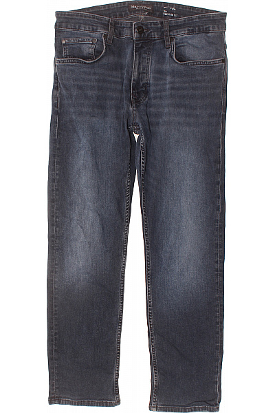 Marc O´Polo Pánské Džíny Tmavě Modré Rovné Regular Fit Seprané Klasické Velikost S