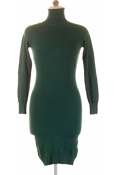 TANTRA Dámské viskózové pletené rolákové upnuté šaty zelené jednobarevné na zimu Velikost xl | TANTRA | obrázek 2