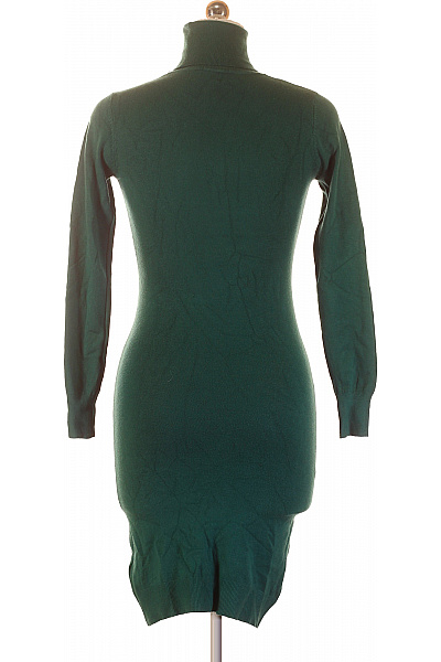 TANTRA Dámské viskózové pletené rolákové upnuté šaty zelené jednobarevné na zimu Velikost xl | TANTRA | obrázek 3