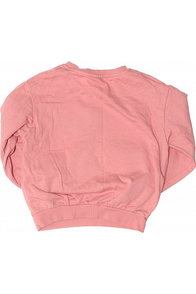 Dívčí Růžová Mikina Zvířecí Aplikace Dlouhý Rukáv Pohodlný Styl Velikost 116 | Unimoda | obrázek 3