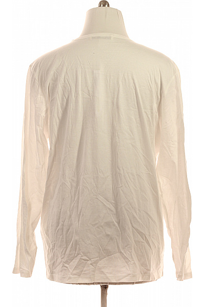 Truffle Dámské bílé tričko dlouhý rukáv basic kulatý výstřih Vel. XXXL | Truffle | obrázek 2