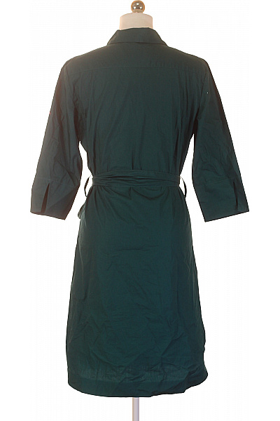 LAWRENCE GREY dámské šaty zelené s páskem košilové volnočasové s dlouhým rukávem Velikost 38 | LAWRENCE GREY | obrázek 2