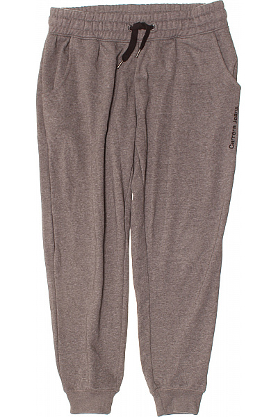 Carrera Pánské šedé Tepláky S Kapsami A šňůrkou V Pase Vel. L