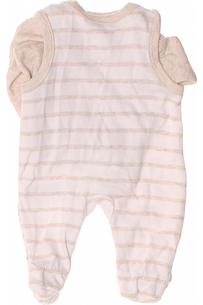 Boley kojenecké body pruhované s motivem žirafy béžové Velikost 50 | Boley | obrázek 2