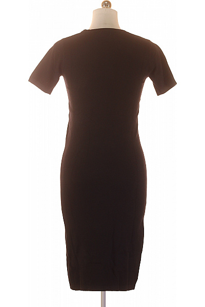 APART Dámské černé pouzdrové pletené šaty pod kolena jednoduché Vel. l | APART | obrázek 3