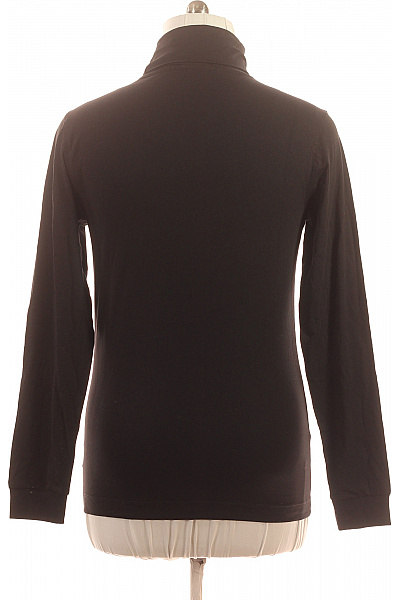 Calvin Klein Bavlněné černé tričko s dlouhým rukávem a rolákem s výšivkou basic Vel. m | Calvin Klein | obrázek 3