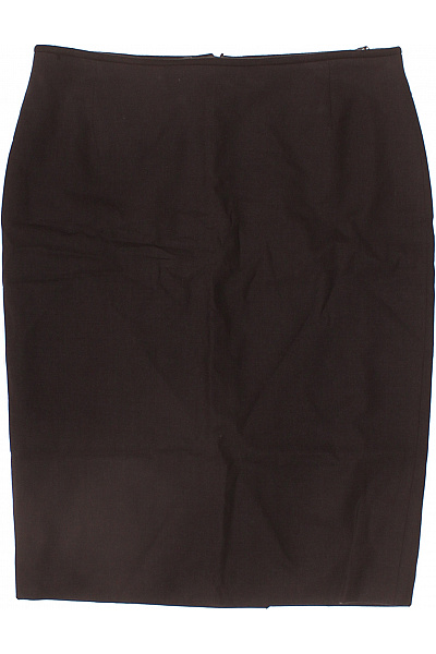 DANIEL HECHTER Dámská vlněná pouzdrová sukně business ke kolenům tmavě hnědá Vel. DE 36 | DANIEL HECHTER | obrázek 2