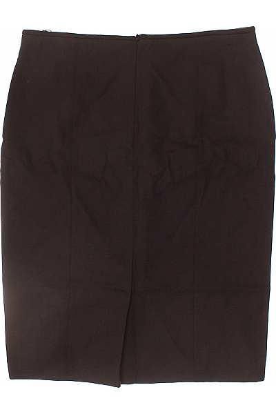 DANIEL HECHTER Dámská vlněná pouzdrová sukně business ke kolenům tmavě hnědá Vel. DE 36 | DANIEL HECHTER | obrázek 3