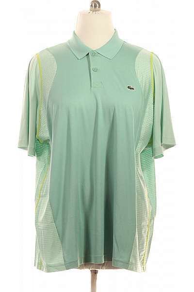 LACOSTE Polo Světle Zelené Sportovní Funkční S Krátkým Rukávem Prodyšné Vel. 4XL