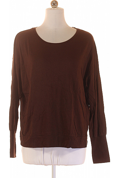 LOVE JOY VICTORY Dámské Hnědé Tričko Dlouhý Rukáv Jednobarevné Basic S Kulatým Výstřihem Vel. m/l | LOVE JOY VICTORY | obrázek 2